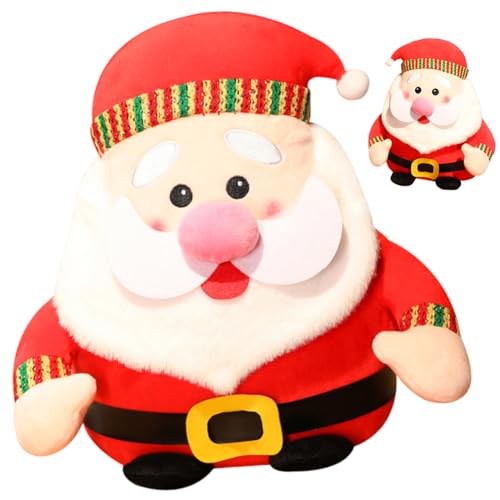 FYDZBSL Santa Claus Weihnachten Dekoration Stofftiere Kuscheltier Weihnachtsmann Plüschpuppe Weihnachtsdekoratio Puppe Plüsch Puppe Figur Spielzeug für Jungen Mädchen 25cm von FYDZBSL