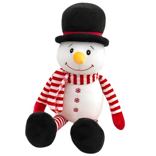 Schneemann Plüschtier Stofftier Kuscheltier Snowman Plush Schneemann Plüsch Puppe Geschenk für Kinder Plüsch Puppe Figur Spielzeug für Mädchen Jungen 40cm von FYDZBSL