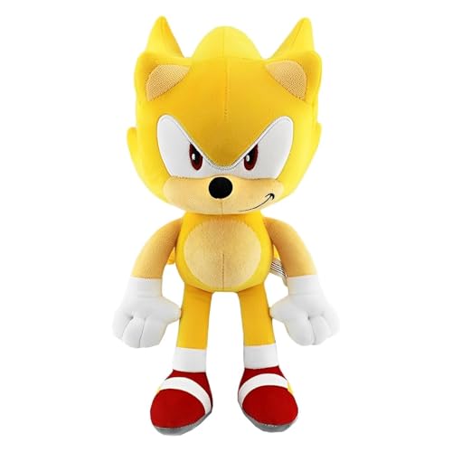 FYFLYMT 30cm Cartoon S-onic Plüschtier,Kleine Plüschpuppe,S-onic Kuscheltier Spielzeug, Cartoon Anime Kuscheltier,Gelb Plüschtiere,EIN Gelb Plüschtier für Kinder von FYFLYMT