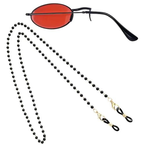 FYKZQWDS Monokularbrille und Brillenketten, Monokelbrille, rot, Monokularbrille, Cosplay-Zubehör, Outdoor-Kostüm, Halloween-Zubehör, Verkleidungs-Zubehör, 2 Stück von FYKZQWDS