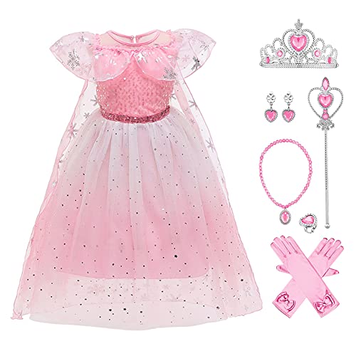 FYMNSI Mädchen Prinzessin Kostüm Kleid Schneekönigin Schneeflocke Tüllkleid Umhang mit Zubehör Weihnachten Halloween Verkleidung Fasching Karneval Cosplay Geburtstag Partykleid FYMNSI Mädchen Prinzessin Kostüm Kleid Schneekönigin Schneeflocke Tüllkleid Umhang mit Zubehör Weihnachten Halloween Verkleidung Fasching Karneval Cosplay Geburtstag Partykleid von FYMNSI