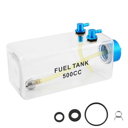 FYOBOT Kraftstofftank Benzin Transparente Plastikflasche 500CC CNC für RC Gas und Nitro Flugzeug von FYOBOT