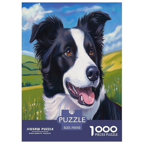 Der Border Collie Puzzle 1000 Teile Schwer Puzzle Spielzeug Pädagogisches Spiel Impossible Herausforderungsspielzeug Für Erwachsene Und Kinder Ab 12 Jahren 70x50cm/1000pcs Der Border Collie Puzzle 1000 Teile Schwer Puzzle Spielzeug Pädagogisches Spiel Impossible Herausforderungsspielzeug Für Erwachsene Und Kinder Ab 12 Jahren 70x50cm/1000pcs von FYQTCIAN