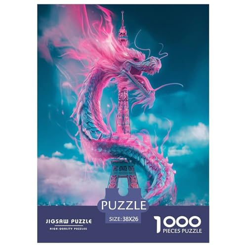 Drachen Puzzles 1000-teilige Schwer Puzzle Spielzeug Lernspiel Impossible Herausforderungsspielzeug Für Erwachsene Kinder 38x26cm/1000pcs Drachen Puzzles 1000-teilige Schwer Puzzle Spielzeug Lernspiel Impossible Herausforderungsspielzeug Für Erwachsene Kinder 38x26cm/1000pcs von FYQTCIAN