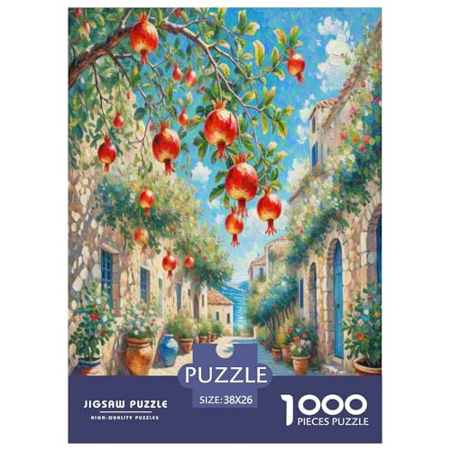 Granatapfelblüte Puzzle 1000 Teile Schwer Puzzle Spielzeug Pädagogisches Spiel Impossible Herausforderung Spielzeug Für Erwachsene Und Kinder in Bewährter 38x26cm/1000pcs Granatapfelblüte Puzzle 1000 Teile Schwer Puzzle Spielzeug Pädagogisches Spiel Impossible Herausforderung Spielzeug Für Erwachsene Und Kinder in Bewährter 38x26cm/1000pcs von FYQTCIAN