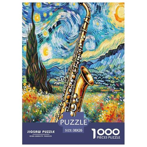 Saxofon Puzzle 1000-teilige Schwer Puzzle Spielzeug Lernspiel Impossible Herausforderungsspielzeug Für Erwachsene Kinder 38x26cm/1000pcs Saxofon Puzzle 1000-teilige Schwer Puzzle Spielzeug Lernspiel Impossible Herausforderungsspielzeug Für Erwachsene Kinder 38x26cm/1000pcs von FYQTCIAN