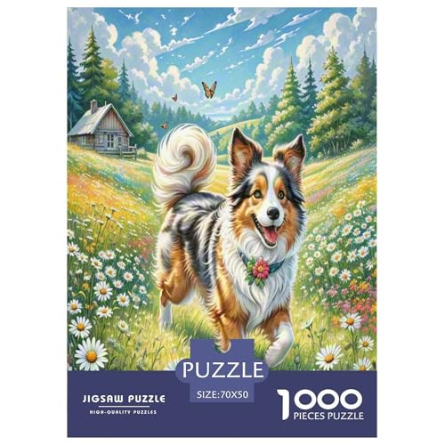 Shetlandsherhund Puzzle 1000 Teile Schwer Puzzle Spielzeug Pädagogisches Spiel Impossible Herausforderung Spielzeug Für Erwachsene Und Kinder in Bewährter 70x50cm/1000pcs Shetlandsherhund Puzzle 1000 Teile Schwer Puzzle Spielzeug Pädagogisches Spiel Impossible Herausforderung Spielzeug Für Erwachsene Und Kinder in Bewährter 70x50cm/1000pcs von FYQTCIAN