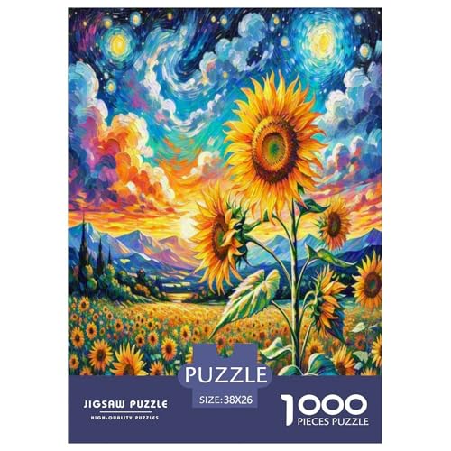 Sonnenblumen Puzzle 1000 Teile Schwer Puzzle Spielzeug Lernspiel Impossible Herausforderungsspielzeug Für Erwachsene Kinder 38x26cm/1000pcs Sonnenblumen Puzzle 1000 Teile Schwer Puzzle Spielzeug Lernspiel Impossible Herausforderungsspielzeug Für Erwachsene Kinder 38x26cm/1000pcs von FYQTCIAN