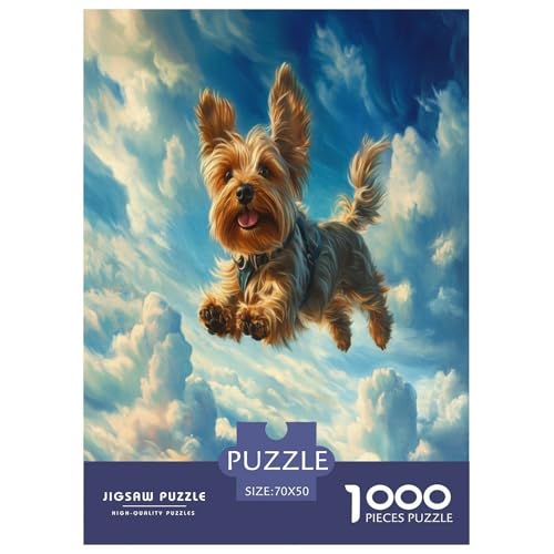 Yorkshire Terrier Puzzles 1000 Teile Schwer Puzzle Spielzeug Lernspiel Impossible Herausforderungsspielzeug Für Erwachsene Und Kinder Ab 14 Jahren 70x50cm/1000pcs Yorkshire Terrier Puzzles 1000 Teile Schwer Puzzle Spielzeug Lernspiel Impossible Herausforderungsspielzeug Für Erwachsene Und Kinder Ab 14 Jahren 70x50cm/1000pcs von FYQTCIAN