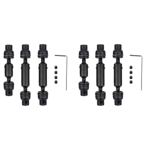 6-teilige Metall-Antriebswellen-Upgrade-Teile Kompatibel mit 1/16 RC-Autos, kompatibel mit B16 B36 Q60 Q63 Q64 MN77 FY004 6WD RC Auto Zubehör von FYUtWh