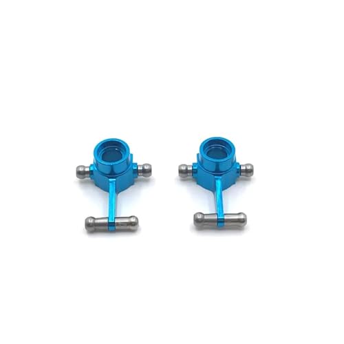 FYUtWh 2Pcs Kompatibel Metall Front Lenkung Tasse Kompatibel mit 1/28 RC Auto Modelle 284131 K969 K979 K989 K999 P929 P939 Upgrade Teile(Blue) von FYUtWh