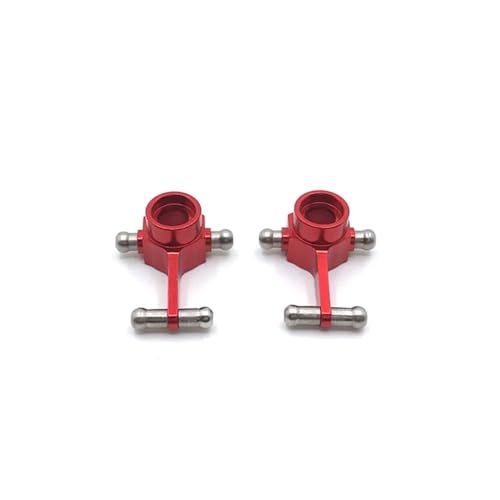 FYUtWh 2Pcs Kompatibel Metall Front Lenkung Tasse Kompatibel mit 1/28 RC Auto Modelle 284131 K969 K979 K989 K999 P929 P939 Upgrade Teile(RED) von FYUtWh