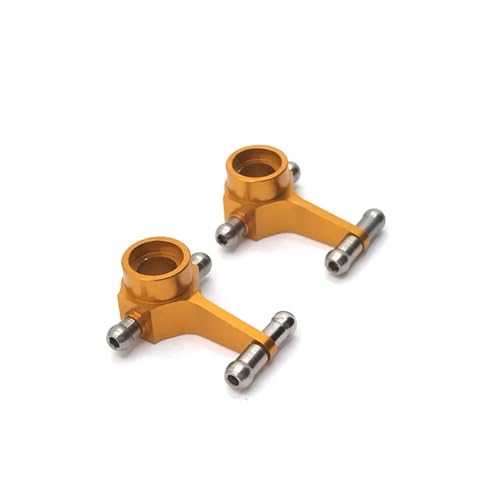 FYUtWh 2Pcs Kompatibel Metall Front Lenkung Tasse Kompatibel mit 1/28 RC Auto Modelle 284131 K969 K979 K989 K999 P929 P939 Upgrade Teile(Yellow) von FYUtWh