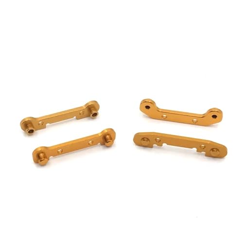 FYUtWh 4 Stück metallverstärkte Schwinge Kompatibel mit 1/12 124018 124019 und 1/14 144001 144010 RC-Autozubehör. Kompatibilität(Gold) von FYUtWh