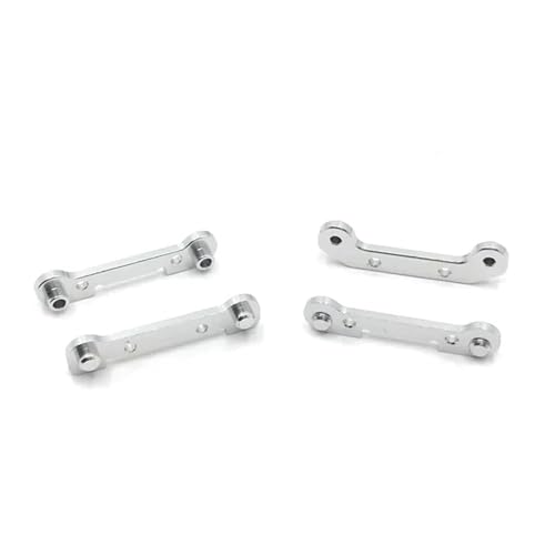 FYUtWh 4 Stück metallverstärkte Schwinge Kompatibel mit 1/12 124018 124019 und 1/14 144001 144010 RC-Autozubehör. Kompatibilität(Silver) von FYUtWh