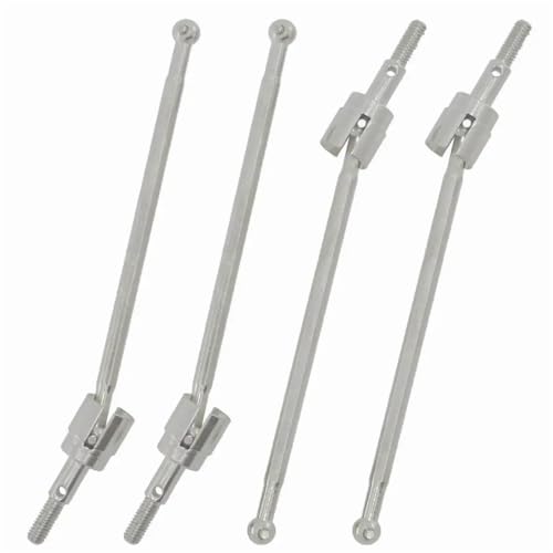 FYUtWh 8PCS Stahl-Metall-Antriebswelle 89,5 mm Dogbones 08029 und Achsschenkel 02033, kompatibel mit RC EPX 1/10 94111-Modellen RC Auto Zubehör(Silver) von FYUtWh