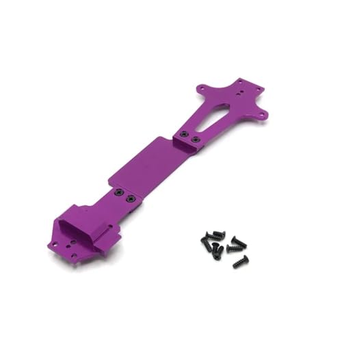 FYUtWh Kompatible Metall-Upgrade-Umrüstung der zweiten Bodenplatte Kompatibel mit 1/14 RC-Autoteile 144010 144001 144002(Purple) von FYUtWh