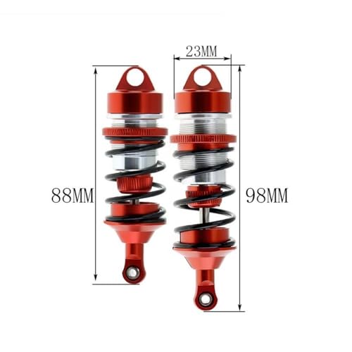 FYUtWh Metall-Stoßdämpfer Kompatibel mit 1/7 Scale 6S Limitless Roller RC Car, kompatible Upgrade-Teile und Zubehör RC Auto Zubehör(Blue) von FYUtWh