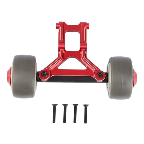 FYUtWh Metall-Wheelie-Bar Kompatibel mit RC-Autos im Maßstab 1:8, kompatibles Upgrade-Teile-Zubehör(RED) von FYUtWh