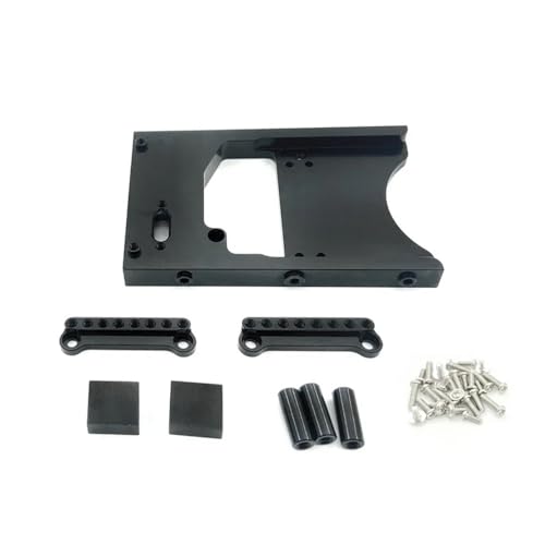 Heavy-Duty Metall Servo Halterung Rahmen Kompatibel mit 1/12 MN D91 D96 D99 MN90 MN99S 1/16 RC Autos Kompatible Upgrade Teile RC Auto Zubehör(Black Front) von FYUtWh