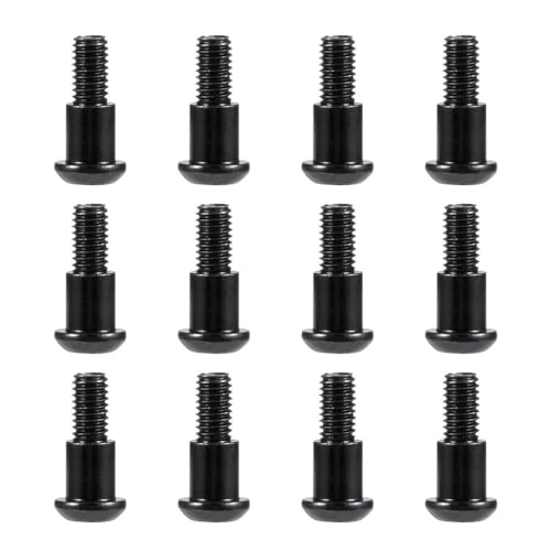 M3x4x10mm Sechskant-Kingpin-Schulterschrauben Kompatibel mit 1/10 RC-Autos, kompatibel mit CJ-7 AR44 AR45 F9 Achse VS4-10 F10 und ähnlichen Modellen(12PCS Black) von FYUtWh