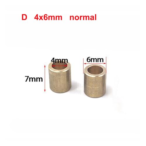 10PCS Brass Bushing Shaft 4x8/5x8/4x6/4x7mm for RC Boat DIY Model Accessories(D 4x6mm normal) von FYWYVIY