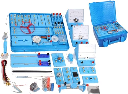 Elektrischer Experimentierkasten, Physik, Elektromagnetik, Elektrischer Gerätekasten, Lehrmittel, Experimentelle Instrumente, Schüler, Wissenschaftliche Elektromagnetik, Schaltung Voll von FYYYSLKX