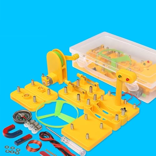 Magnetismus- und Elektromagnetik-Experimentierkasten, elektromagnetischer Experimentierkasten, Elektrizität, Magnetismus, Spielzeug, Physik, Naturwissenschaften, Schaltungsbausätze von FYYYSLKX