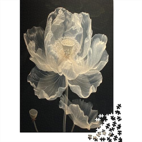 Lotus Puzzle 1000 Teile Puzzle Für Erwachsene Und Kinder Ab 14 Jahren Puzzel 1000pcs (75x50cm) von FZALUECVA