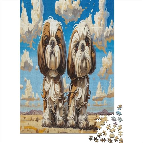 Shih Tzu. Puzzlespiel 1000 Teile Jigsaw Puzzle 1000 Puzzle FüR Erwachsene Kinder Senioren Erwachsenen Puzzlespiel Puzzel 1000pcs (75x50cm) von FZALUECVA