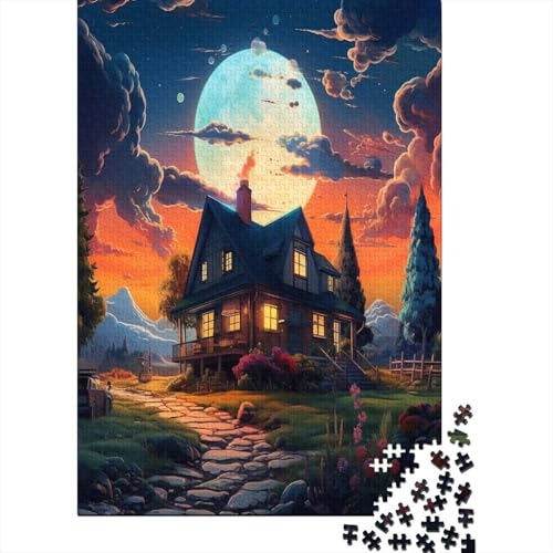 Süße Landschaft 1000 Teile, Impossible Puzzle,GesKükenlichkeitsspiel Für Die Ganze Familie, Erwachsenenpuzzle Ab 14 Jahren Puzzel 1000pcs (75x50cm) von FZALUECVA