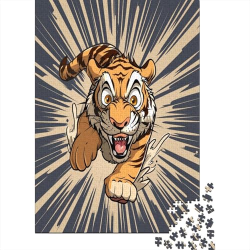 Tiger Puzzle 1000 Teile Für Erwachsene Und Kinder Ab 14 Jahrenfür Stressabbauer Puzzlespiel Erwachsenen Puzzlespiel Puzzel 1000pcs (75x50cm) von FZALUECVA