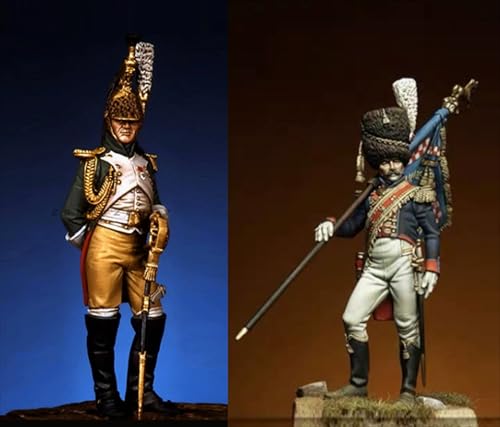 FZCWAVAB 1/32 Ancient Samurai Resin Soldier Kit Unbemalt und unmontiert Resin Model Kit (2 Personen)//R9z2g1 von FZCWAVAB