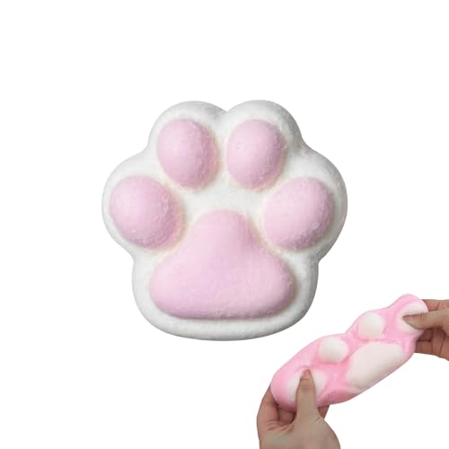 Cat Paw Anti Stress Ball, 2024 Neu Squeeze Spielzeug, 10cm Katzenpfoten Quetschspielzeug mit Bällen Lustig, Sensory Toys, Funny Squeeze Antistressball Erwachsene Kinder, Squishy Toy (A) von FZQBEY