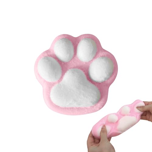 Cat Paw Anti Stress Ball, 2024 Neu Squeeze Spielzeug, 10cm Katzenpfoten Quetschspielzeug mit Bällen Lustig, Sensory Toys, Funny Squeeze Antistressball Erwachsene Kinder, Squishy Toy (B) von FZQBEY