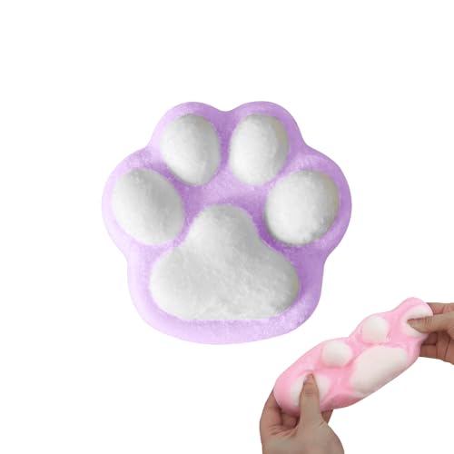 Cat Paw Anti Stress Ball, 2024 Neu Squeeze Spielzeug, 10cm Katzenpfoten Quetschspielzeug mit Bällen Lustig, Sensory Toys, Funny Squeeze Antistressball Erwachsene Kinder, Squishy Toy (E) von FZQBEY