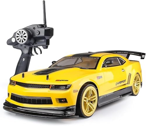 2.4GHz 4WD Configuration with Headlights RC Drift Racing Cars, 1/10 Scale Remote Control Race Cars, RC Street Off Road Fast Hobby Grade RC Drifting Trucks for Adults and Kids von FaFciLi