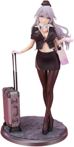 Beautiful Girl Doll Stewardess Version 1/7 Action Figure/ECCHI Figure/Anime Figure/Painted Figure Model/Toy Model Adult Gift Anime Suitable for Collection 24 cm/9.4 inches von FaFciLi