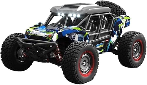 Car 2.4GHz High Speed 70km/h All Terrain 1/16 Full Scale Brushless Truck Off Road Car 4WD Vehicle Gifts for Adult with 3 Battery(Color:Blue) von FaFciLi