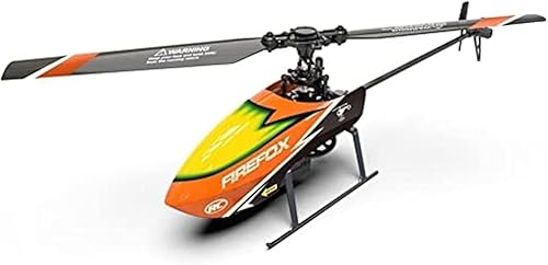 FaFciLi 4-Channel Fixed-Height Helicopter, 2.4Ghz Remote Control Helicopter with 6-Axis Gyro, Single Propeller without Aileron Rechargeable RC Airplane Toy(Color:Orange) von FaFciLi