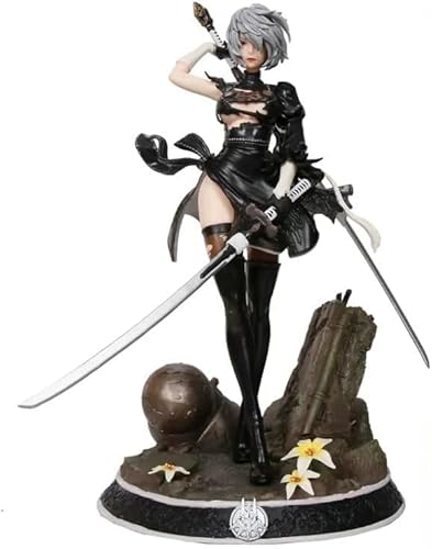 FaFciLi Göttin (Yorha Nr. 2 Typ B) umgebenes Charaktermodell, Doppelkopf-Statue, 33 cm, Sammlerstück, Geburtstagsgeschenk von FaFciLi