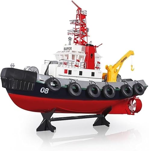 FaFciLi RC Boat, RC Spray Fire Boat Suitable for Swimming Pools and Lakes, Super Port RC Fire Boat, 2.4Ghz Electric RC Fire Rescue Boat, Gifts for Adults and Children von FaFciLi