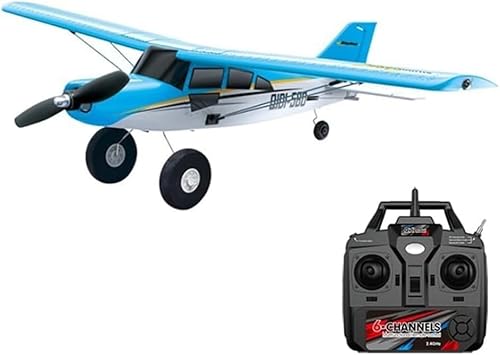 Remote Control Aircraft M7 Off-Road 4-Channel Remote Control Aircraft brushless Fixed-Wing Aircraft Model EPP Children's Foam Toy(Color:Blue) von FaFciLi