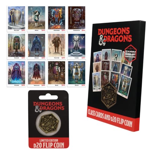 Dungeons & Dragons Class Cards and D20 Flip Coin Set von FaNaTtik