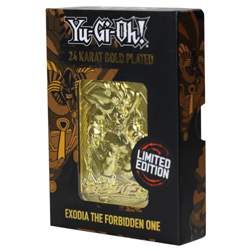 Fanattik KON-YGO26G Yu-Gi-Oh-Limitierte Auflage, 24 Karat vergoldet, Sammlerstück Exodia The Forbidden One, Gold von FaNaTtik