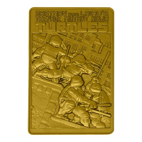 Fanattik Zubehör Leonardo oder Donatello oder Raphael oder Michelangelo Teenage Mutant Ninja Turtles 24k Gold Plated Ingot von FaNaTtik