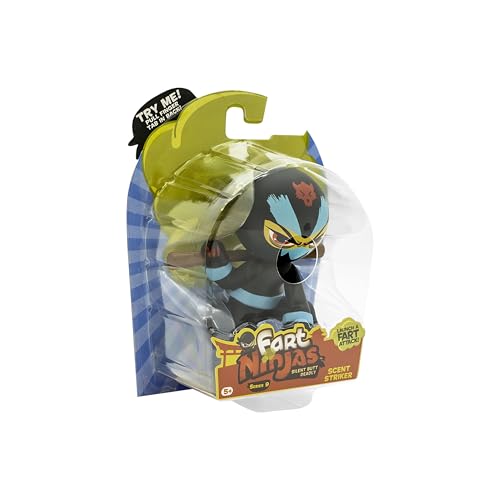 Fart Ninja | Sammelfiguren Scent Striker Series 9 | 10 lustige Tiergeräusche | 5 Jahre alt | Geschenke und Spielzeug 8 zum Sammeln, Schwarz Fart Ninja | Sammelfiguren Scent Striker Series 9 | 10 lustige Tiergeräusche | 5 Jahre alt | Geschenke und Spielzeug 8 zum Sammeln, Schwarz von FaRt NinjAS
