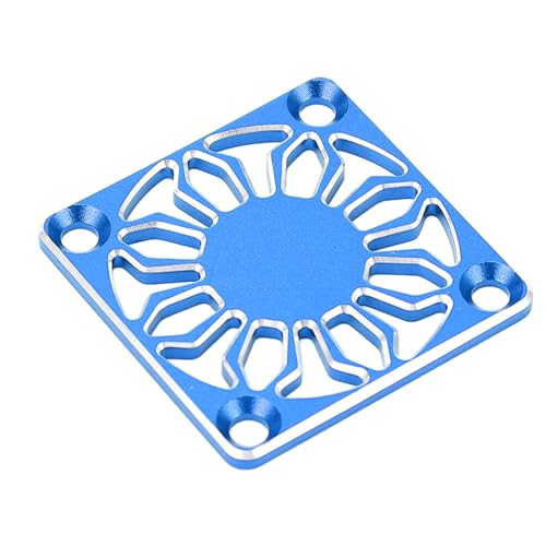 Fabater RC-Kühlkörperlüfter-Schutzabdeckung, Aluminiumlegierung, RC-Motor-Lüfterabdeckung, 30 X 30 Mm, Leichte CNC-Verarbeitung für Ferngesteuerte Autos (Blue) von Fabater