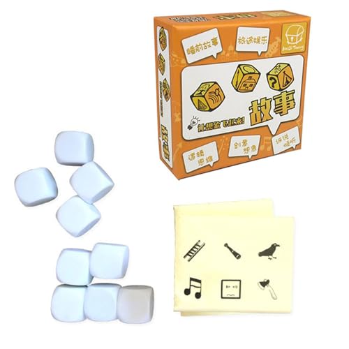 Fabeas Happy Story Cubes Spielzeug Multifunktionale Würfel Erzählspiel Würfel Puzzlespiel Würfel Happy Trip Cubes Story Würfel Würfel Set von Fabeas