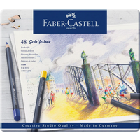 FABER-CASTELL 114748 Farbstift permanent Goldfaber 48-Metalletui von Faber Castell